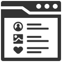 medios de comunicación social icon