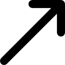 flecha diagonal icon