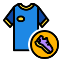 ropa deportiva icon