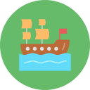 barco pirata icon