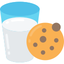 Galleta y leche icon