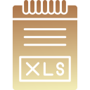 formato de archivo xls icon