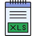 formato de archivo xls icon