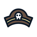 sombrero pirata icon