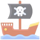 barco pirata icon