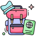 bolsa de viaje icon