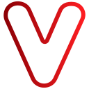 v icon