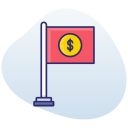 bandera de dinero 