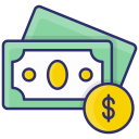 dinero en efectivo icon