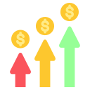 monedas de un dolar icon