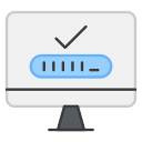 computadora verificada icon