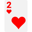 dos de corazones icon