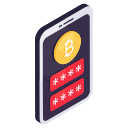 bitcoin seguro móvil icon