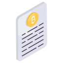 documento bitcoin icon