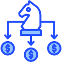 estrategia financiera icon