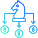 estrategia financiera icon