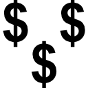 símbolo de dólar icon