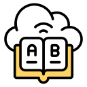 biblioteca en la nube icon