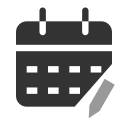 edición de calendario icon