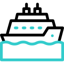 Cruise ship icon
