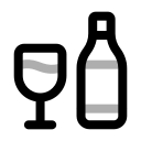 botella y vaso icon