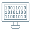 código binario icon