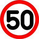 límite de velocidad 50 icon