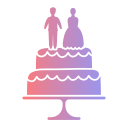 pastel de boda icon