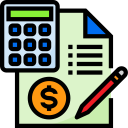 flat accounting icons