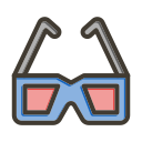 gafas 3d icon