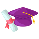 sombrero de graduacion icon