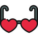 gafas de corazon icon