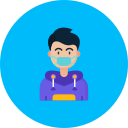 máscara facial icon