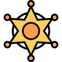 insignia del sheriff icon