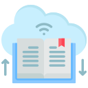 biblioteca en la nube icon