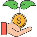 plantar dinero icon