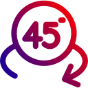 45 grados icon