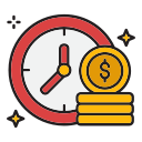 el tiempo es dinero icon