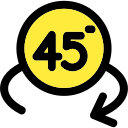 45 grados icon