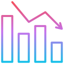 gráfico descendente icon