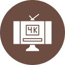 televisión 4k icon