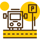 autobús de enlace icon