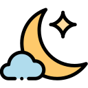 Noche nublada icon