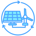 energía sostenible icon