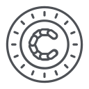 cadena de monedas icon