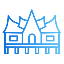 casa minangkabau icon