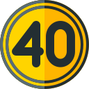 limite de velocidade 40 