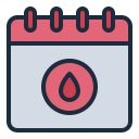 calendario menstrual icon