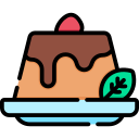 Pastel de chocolate fundido icon