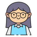 chica estudiante icon